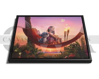 Lilo And Stitch Canvas Wall Decor