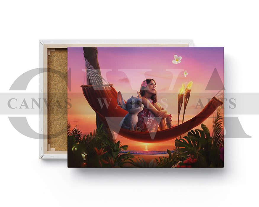 Lilo And Stitch Canvas Wall Decor