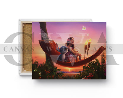 Lilo And Stitch Canvas Wall Decor