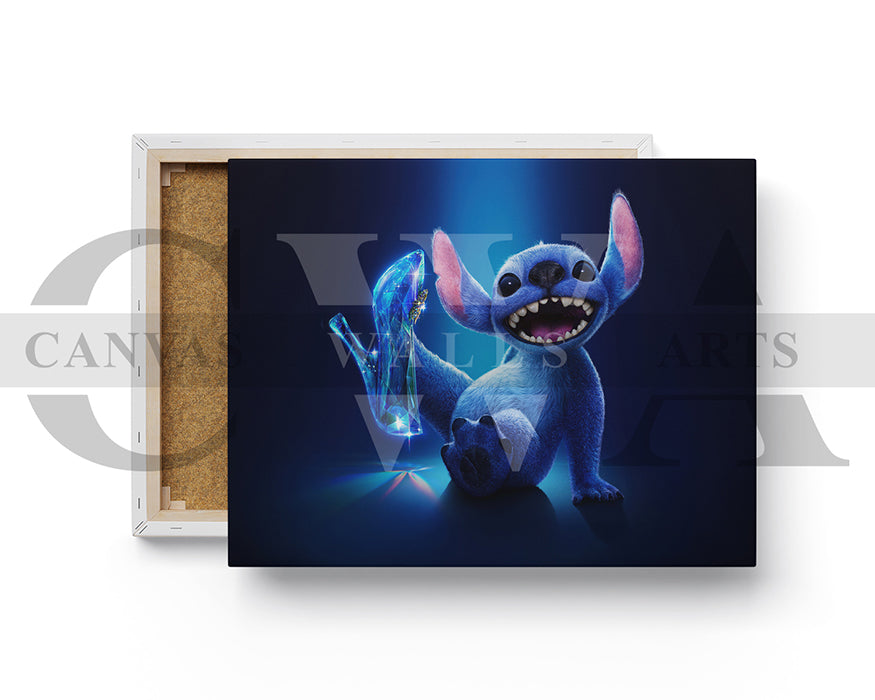 Lilo And Stitch If The Shoe Fits Canvas Wall Art