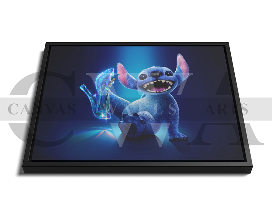 Lilo And Stitch If The Shoe Fits Canvas Wall Art