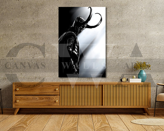 Loki Canvas Wall Art Abstract Movie Poster