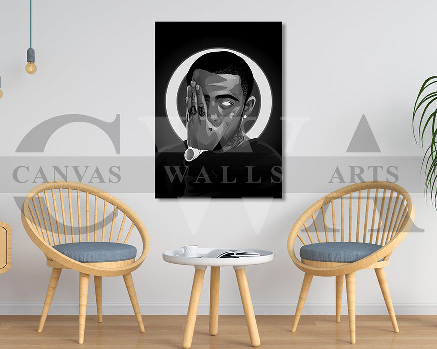 Mac Miller American Rapper Canvas Wall Art