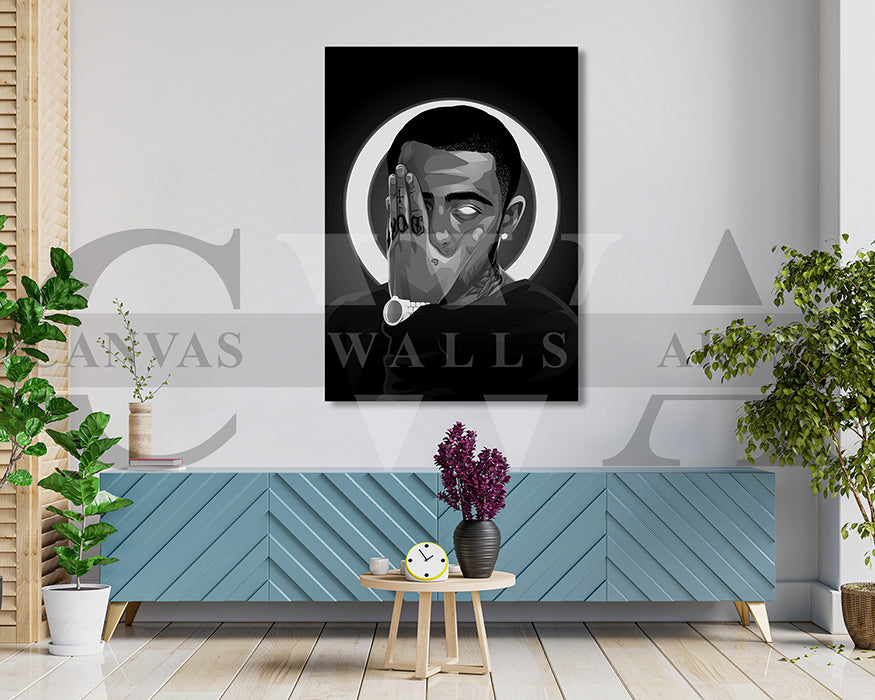 Mac Miller American Rapper Canvas Wall Art