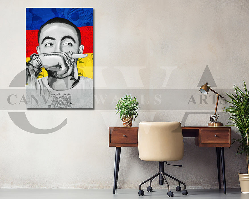 Mac Miller Canvas Painting Wall Art