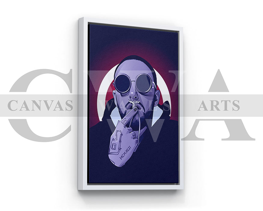 Mac Miller Neon Canvas Wall Art