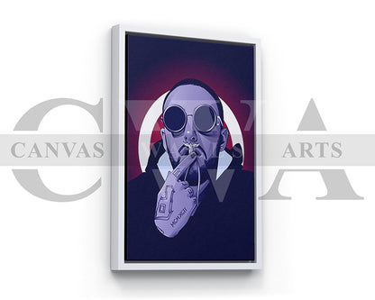 Mac Miller Neon Canvas Wall Art