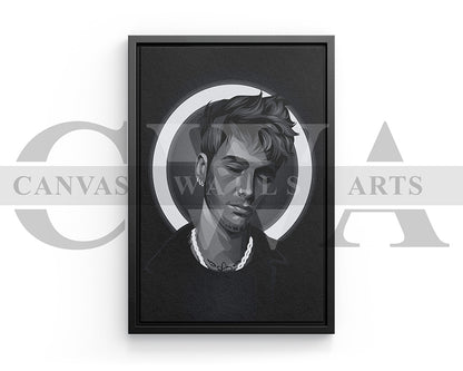 Machine Gun Kelly American Rapper Canvas Wall Art