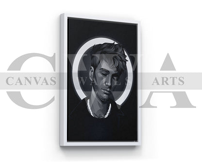 Machine Gun Kelly American Rapper Canvas Wall Art