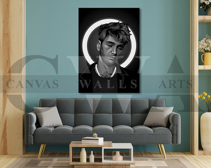 Machine Gun Kelly American Rapper Canvas Wall Art