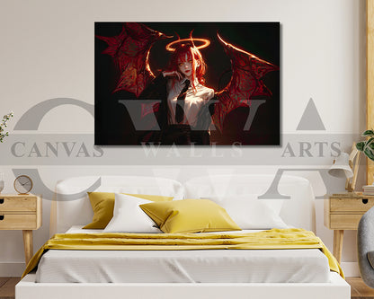 Makima From Chainsaw Man Canvas Wall Art
