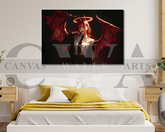Makima From Chainsaw Man Canvas Wall Art