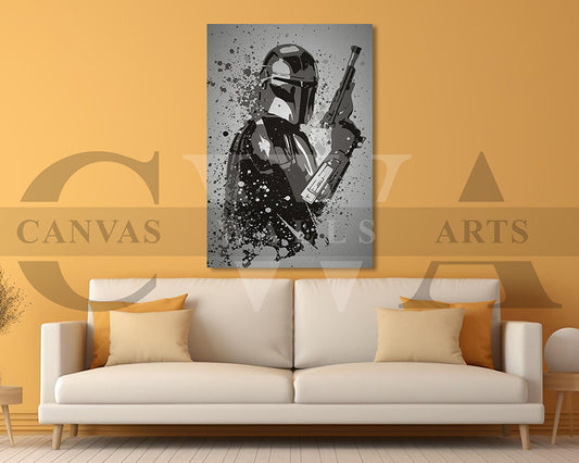 Mandalorian Canvas Wall Art