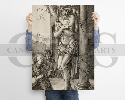 Man of Sorrows by Albrecht Durer Painting Canvas Wall Art