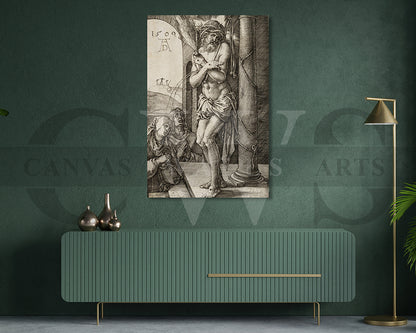 Man of Sorrows by Albrecht Durer Painting Canvas Wall Art