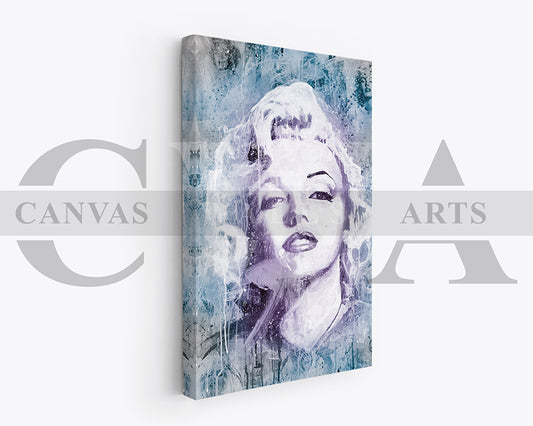 Marilyn Monroe Canvas Wall Art Abstract Movie Poster