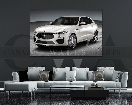 Maserati Levante Canvas Wall Art Car Poster Print