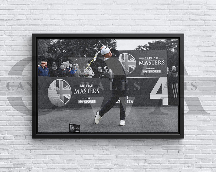 Matthew Fitzpatrick Black & White Canvas Art Golf Canvas Wall Art