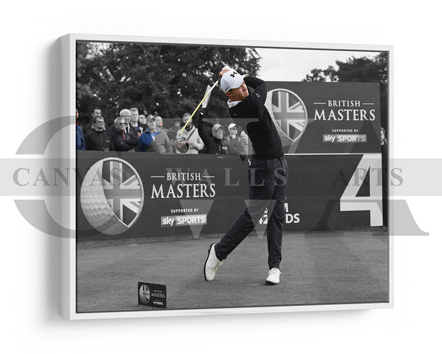 Matthew Fitzpatrick Black & White Canvas Art Golf Canvas Wall Art