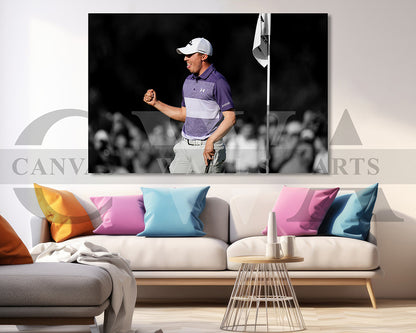 Matthew Fitzpatrick Black & White Canvas Art Golf Canvas Wall Art