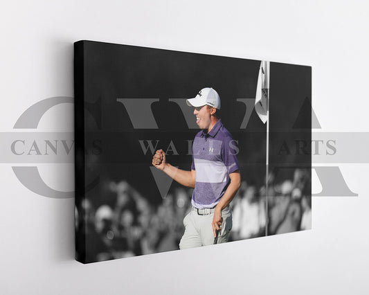 Matthew Fitzpatrick Black & White Canvas Art Golf Canvas Wall Art