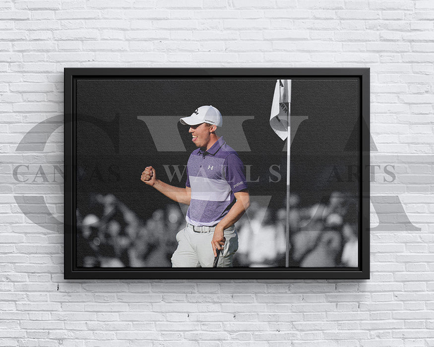Matthew Fitzpatrick Black & White Canvas Art Golf Canvas Wall Art