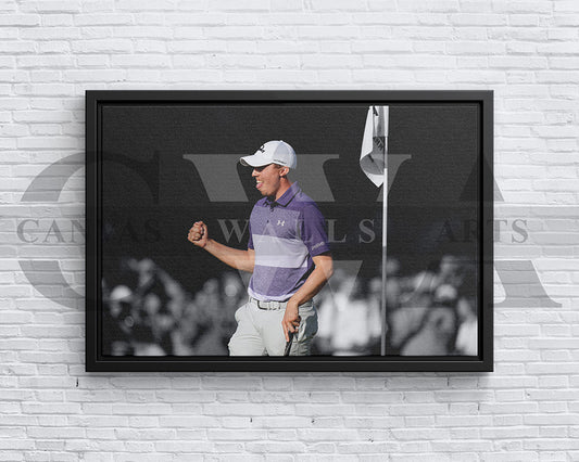 Matthew Fitzpatrick Black & White Canvas Art Golf Canvas Wall Art