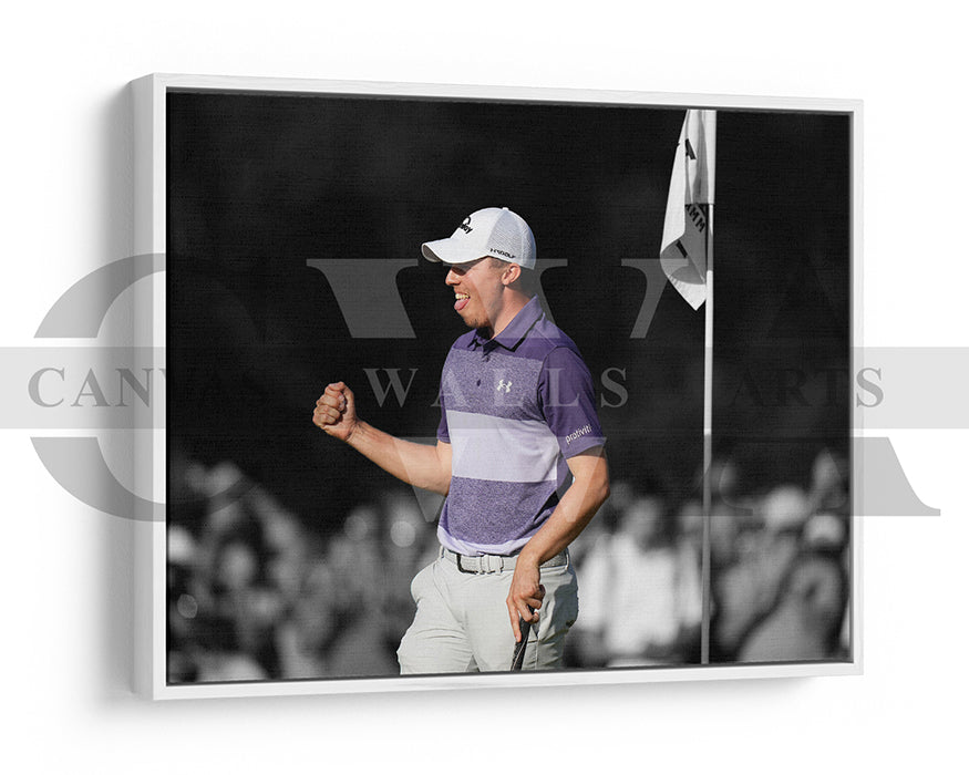 Matthew Fitzpatrick Black & White Canvas Art Golf Canvas Wall Art