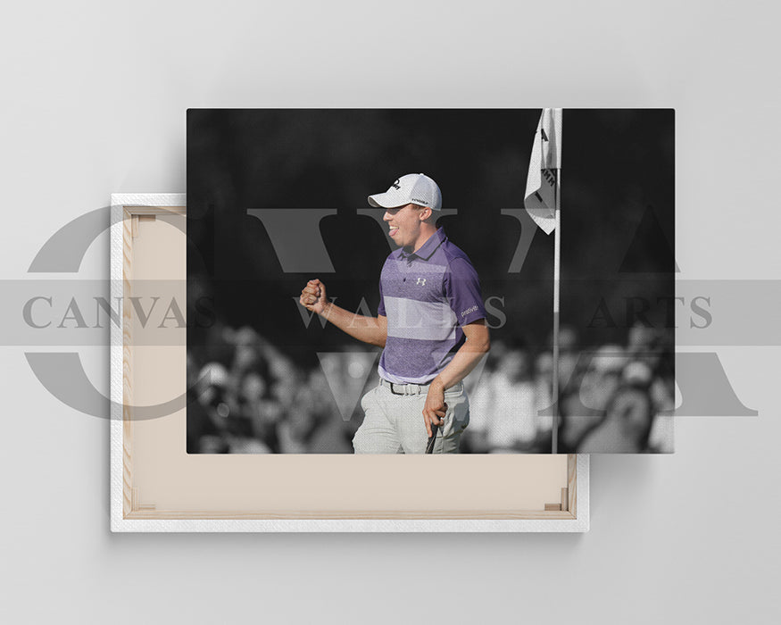 Matthew Fitzpatrick Black & White Canvas Art Golf Canvas Wall Art