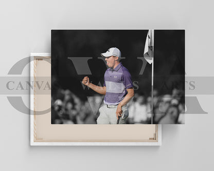 Matthew Fitzpatrick Black & White Canvas Art Golf Canvas Wall Art