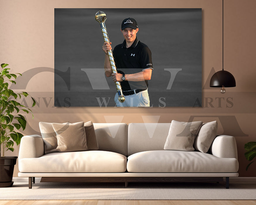 Matthew Fitzpatrick Black & White Canvas Art Golf Canvas Wall Art