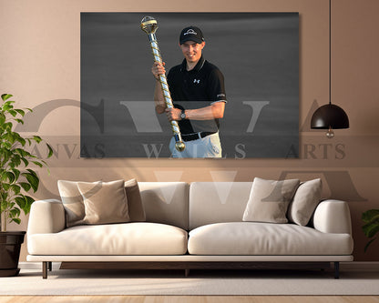 Matthew Fitzpatrick Black & White Canvas Art Golf Canvas Wall Art