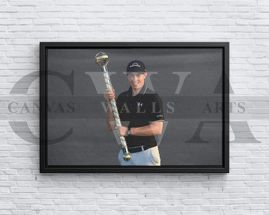 Matthew Fitzpatrick Black & White Canvas Art Golf Canvas Wall Art