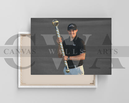 Matthew Fitzpatrick Black & White Canvas Art Golf Canvas Wall Art