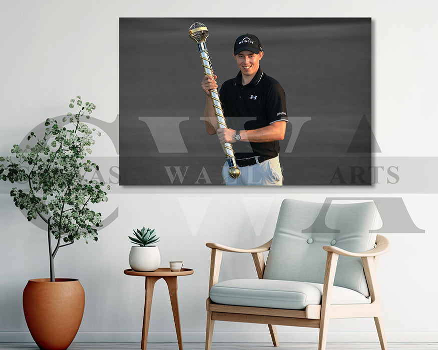 Matthew Fitzpatrick Black & White Canvas Art Golf Canvas Wall Art