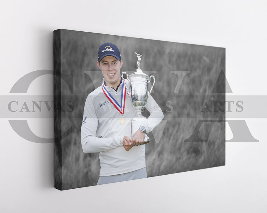 Matthew Fitzpatrick Black & White Canvas Art Golf Canvas Wall Art