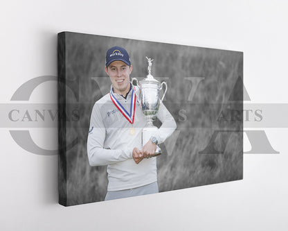 Matthew Fitzpatrick Black & White Canvas Art Golf Canvas Wall Art