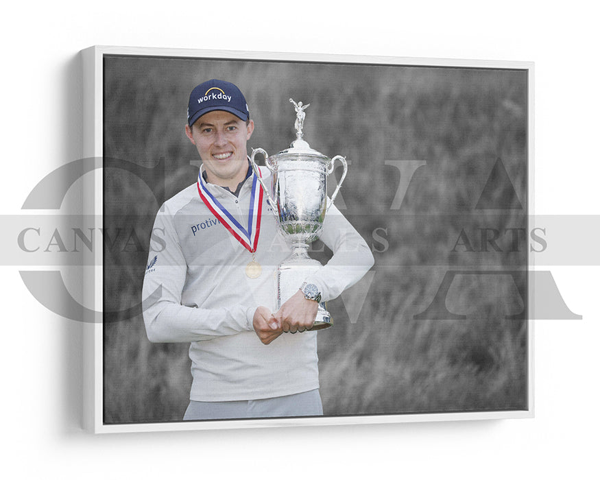 Matthew Fitzpatrick Black & White Canvas Art Golf Canvas Wall Art