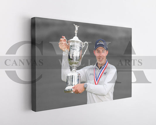Matthew Fitzpatrick Black & White Canvas Art Golf Canvas Wall Art