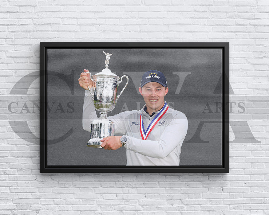 Matthew Fitzpatrick Black & White Canvas Art Golf Canvas Wall Art