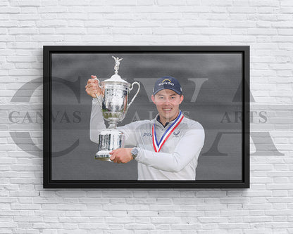 Matthew Fitzpatrick Black & White Canvas Art Golf Canvas Wall Art