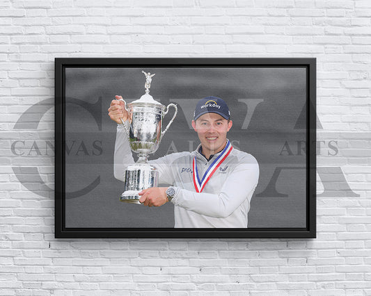 Matthew Fitzpatrick Black & White Canvas Art Golf Canvas Wall Art
