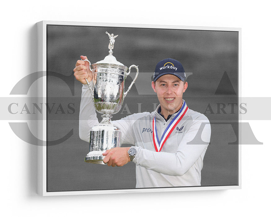 Matthew Fitzpatrick Black & White Canvas Art Golf Canvas Wall Art