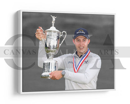 Matthew Fitzpatrick Black & White Canvas Art Golf Canvas Wall Art