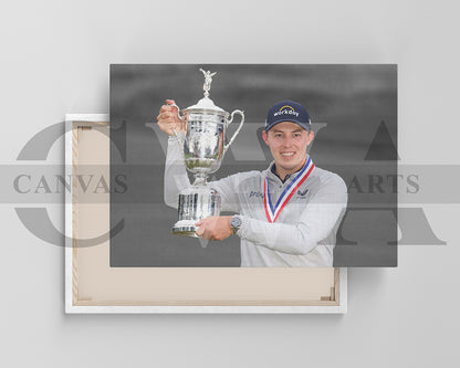 Matthew Fitzpatrick Black & White Canvas Art Golf Canvas Wall Art