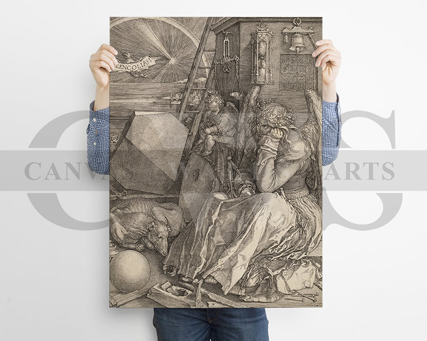 Melencolia by Albrecht Durer Painting Canvas Wall Art