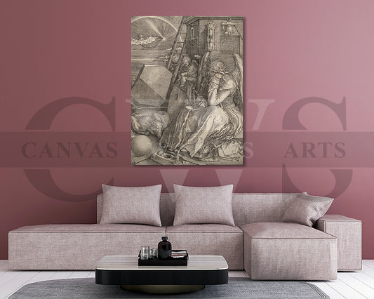 Melencolia by Albrecht Durer Painting Canvas Wall Art