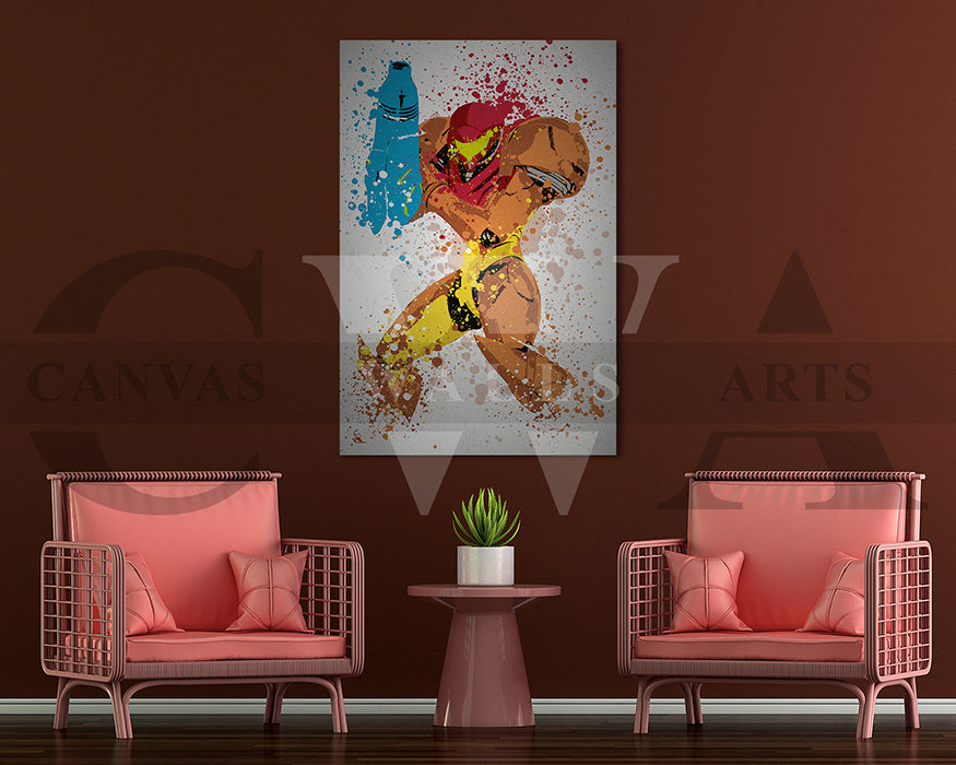 Metroid Prime Canvas Wall Art