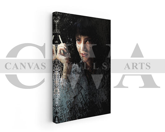 Mia Wallace Canvas Wall Art Abstract Movie Poster