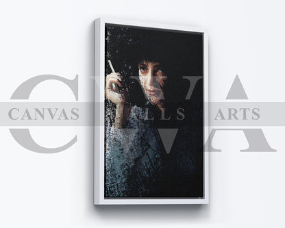 Mia Wallace Canvas Wall Art Abstract Movie Poster